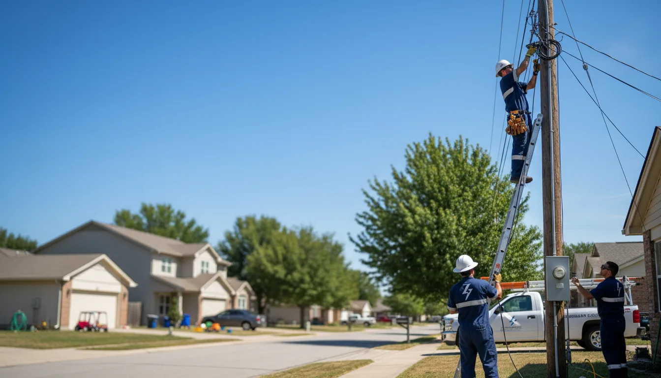Residential electrician providing installation services in Carterville, MO